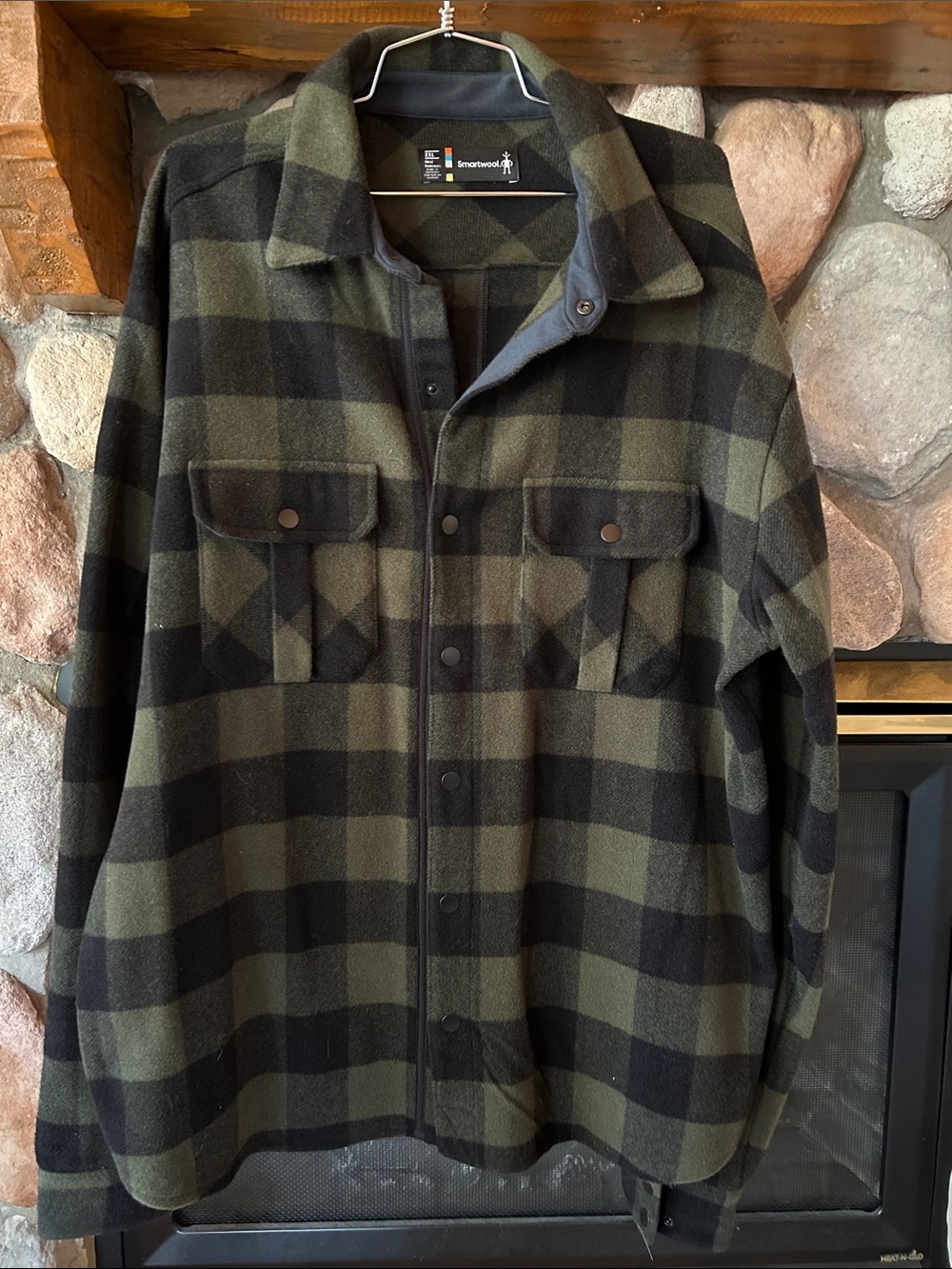 Smartwool Men's Anchor Line Plaid Shirt Jacket Shacket, Size XXL